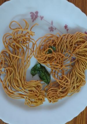 A picture of Sev bhajiya.