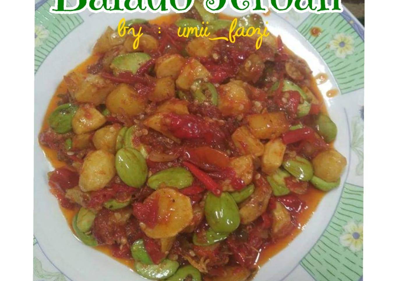Balado jeroan Ayam