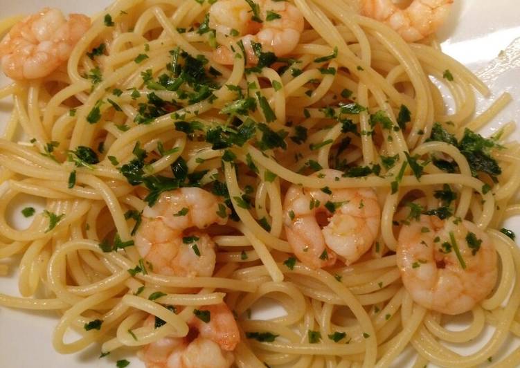 Prawn and prosecco spaghetti