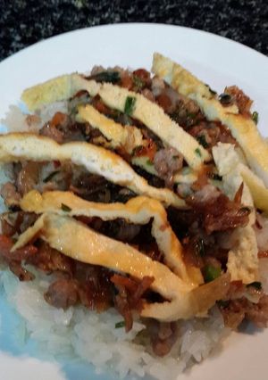 Hình của món Xôi mặn.