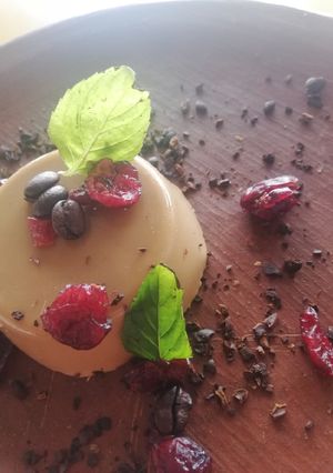 Una foto de Panna Cotta de Café