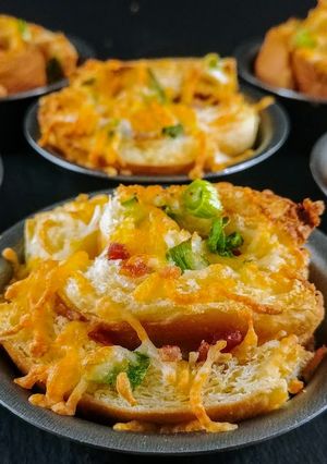 A picture of Bacon and Cheese Breakfast Cups.