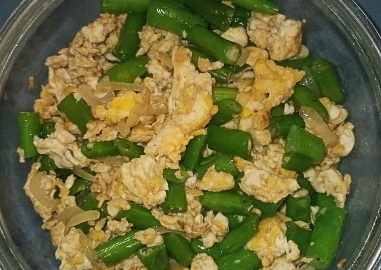 Resep Oseng Buncis Telur Orak Arik