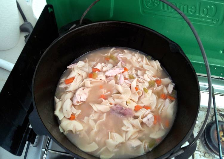 Homemade chicken noodle soup