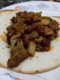 Tortillas con pollo al curry