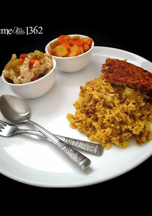 عکسی از دستور بادمجان پلو
