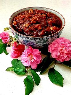 عکسی از دستور مربای گل محمدی