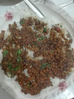 A picture of Dal chawal.