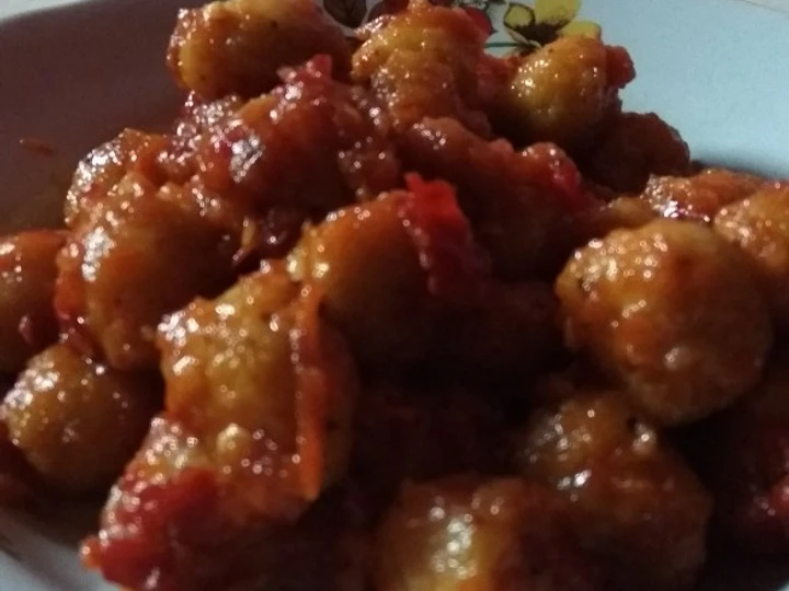 Langkah Gampang Menyiapkan Resep Pentol mercon simple yang Menggugah Selera Anti Ribet, Sempurna