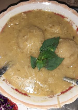 صورة لوصفة كبة برغل مع شوربه العدس