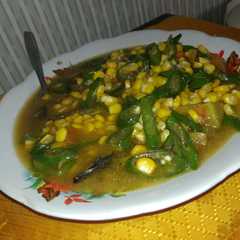 รูปของ Ikan asin layang cabe ijo