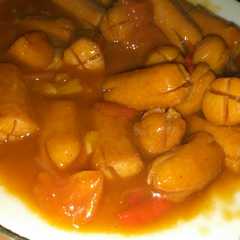 A picture of Sosis Asam Manis.