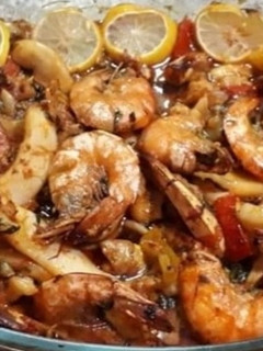 صورة لوصفة طاجن جمبري وسبيط