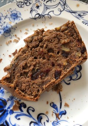 A picture of Banana Bread - vegan and GF.