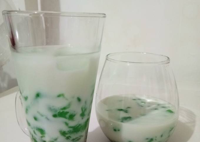 Es Cendol tanpa santan rasa melon