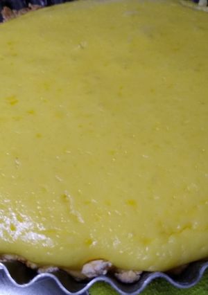 Una foto de Tarta de yogurt y limón