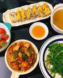 Ba chỉ rang mắm tép