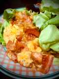 Tomate salteado y huevos revueltos xīhóngshì chǎo jīdàn JaponésTOMATO NOTAMAGUOITAME🇨🇳🇺🇾🇯🇵番茄炒蛋（トマたま）