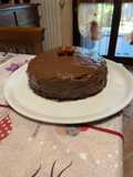 Torta cioccolato e caffè con crema pasticcera al cioccolato