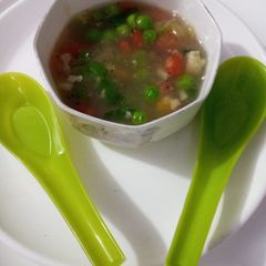 Mix veg soup A picture of Mix veg soup.