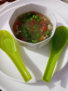 A picture of Mix veg soup.