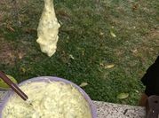 Una foto de queso azul para untar