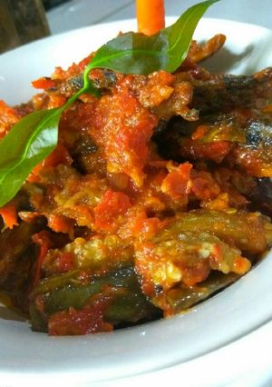 Foto resep Balado terong dan ikan pindang