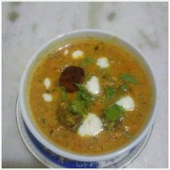 A picture of Gulab jamun ki sabji.