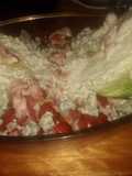 Frío de Repollo blanco y Cherry al Roquefort y panceta ahumada