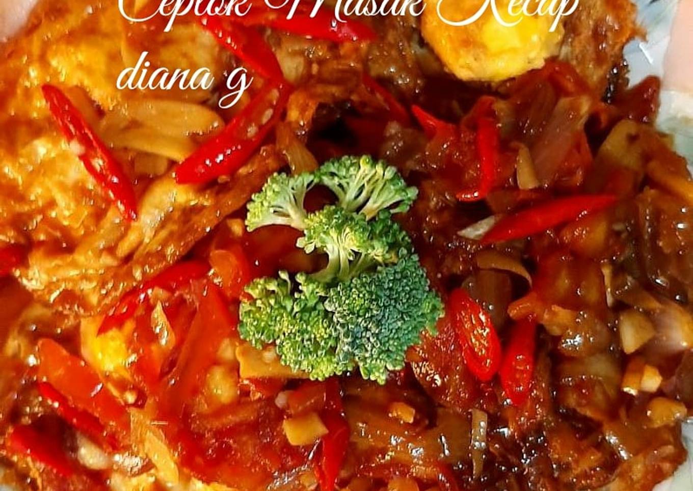 Telur ceplok masak kecap