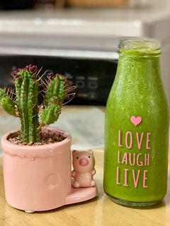 Hình của món Green smoothie ~ sinh tố xanh.