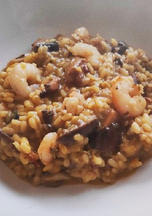 Foto principal de Risotto de setas y gambas