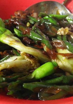 Foto resep Tumis Kerang Kacang Panjang & Bunga Turi