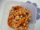 Рагу з квасолі та моркви з філе курки