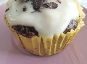 Foto di Muffin al cioccolato al vapore, senza grassi, senza lattosio e senza uova