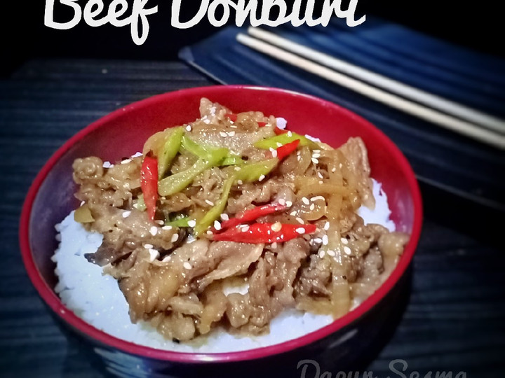 Resep Beef Donburi yang Lezat Sekali