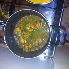 A picture of Chicken biryani.