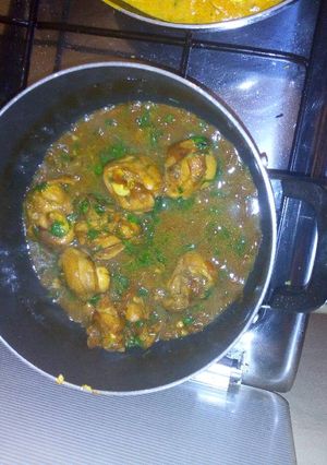 A picture of Chicken biryani.