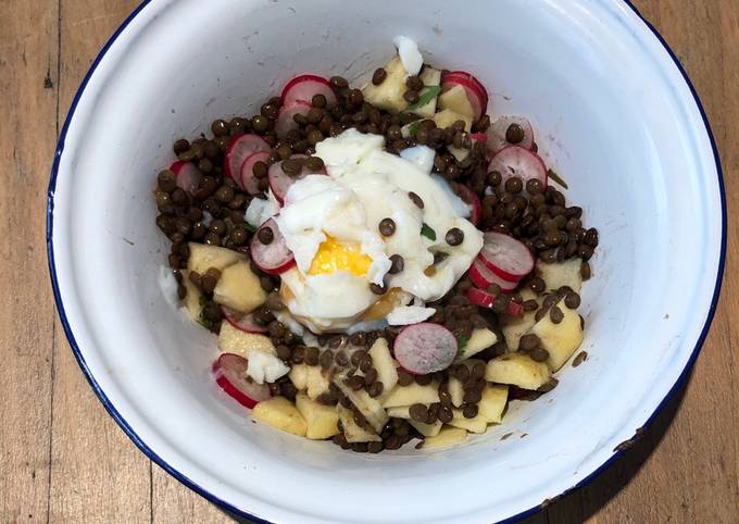 Salade de lentilles d'automne