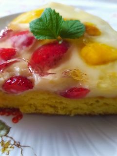 Gyümölcstorta recept fotója