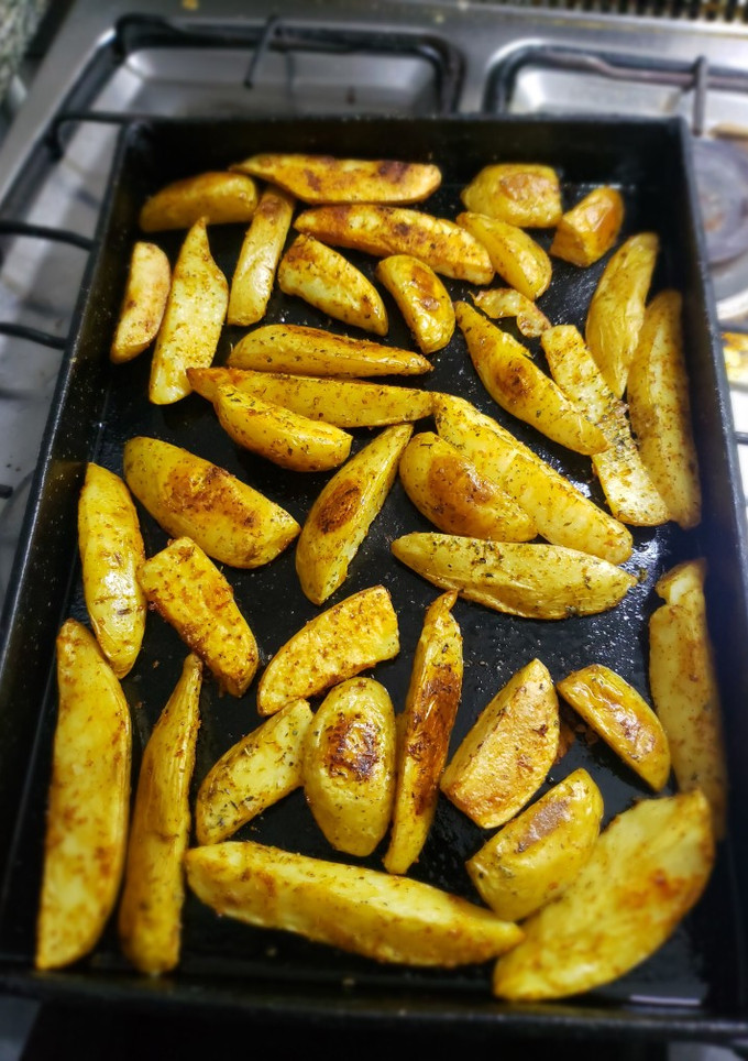 Una foto de Papas Bravas al horno