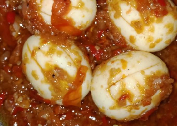 Resep Balado telur simple, Enak
