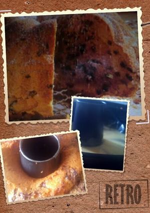 A picture of Sig's Raisin and chocolate chip cake.