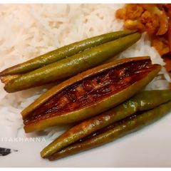 A picture of Simple & Easy Fried Parwal / Potol / Pointed Gourd.