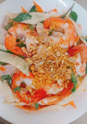 Hình của món Gỏi sake.