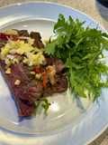 Teriyaki flank steak nel BBQ