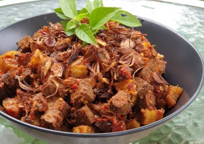 Cara Gampang Membuat Sambel goreng ati sapi #minimales Anti Gagal