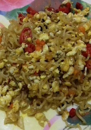 Foto resep Orak arik mie telur pedas
