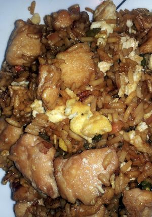 A picture of Angel's Chicken Fried Rice.