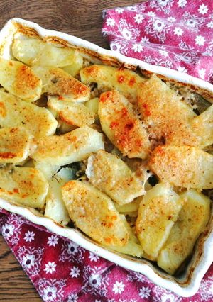 Foto di Patate riso e carciofi al forno